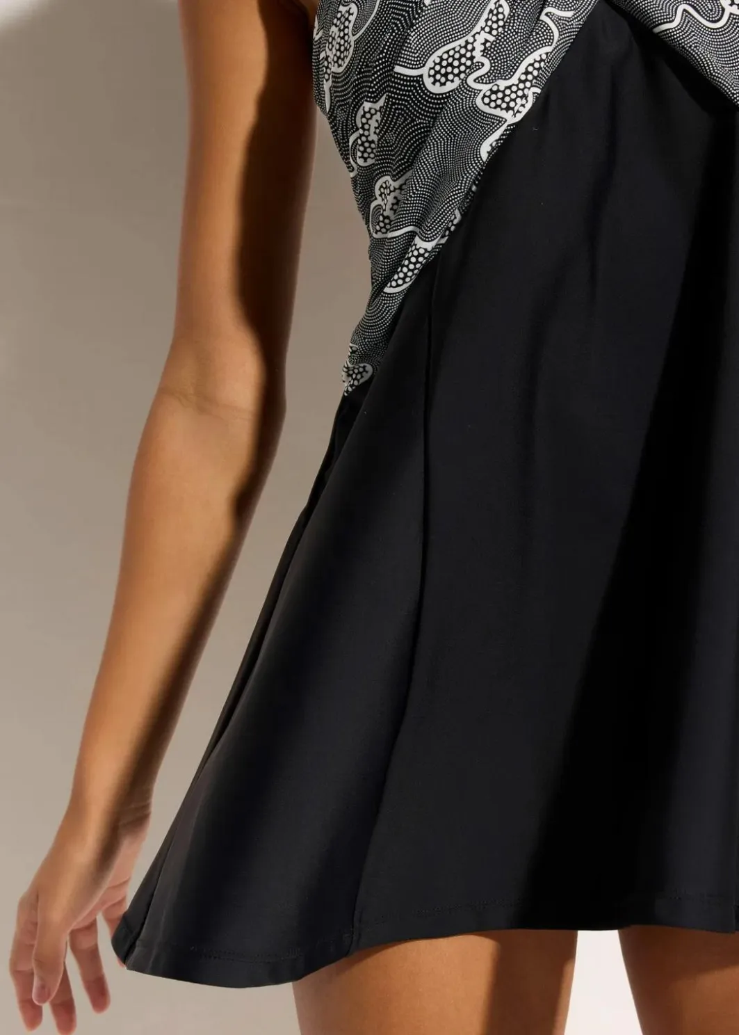 Discount Badekleid mit Wickel-Optik Damen Nachhaltigere Materialien|Badekleider