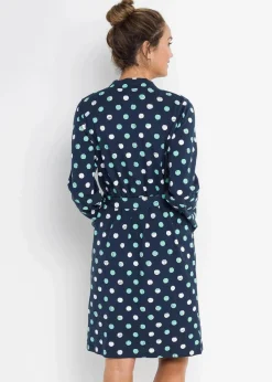 Damen bonprix Wäsche·Bademäntel|Nachhaltigere Materialien|Bademantel aus Bio-Baumwolle