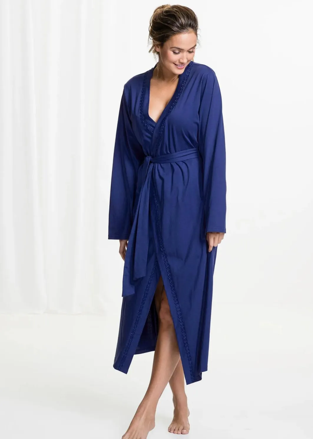 Online Bademantel aus Shirtqualität Damen Wäsche·Basics|Wäsche·Bademäntel