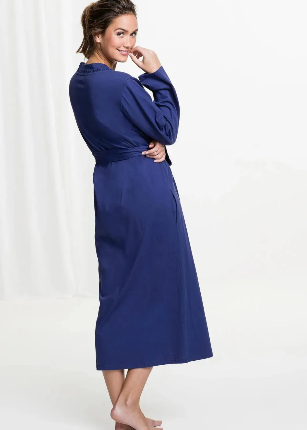 Online Bademantel aus Shirtqualität Damen Wäsche·Basics|Wäsche·Bademäntel