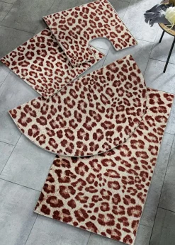Badematte mit Leoprint Badematten