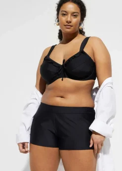 Badeshorts mit Innenslip Damen Nachhaltigere Materialien|Bedeckende Bademode