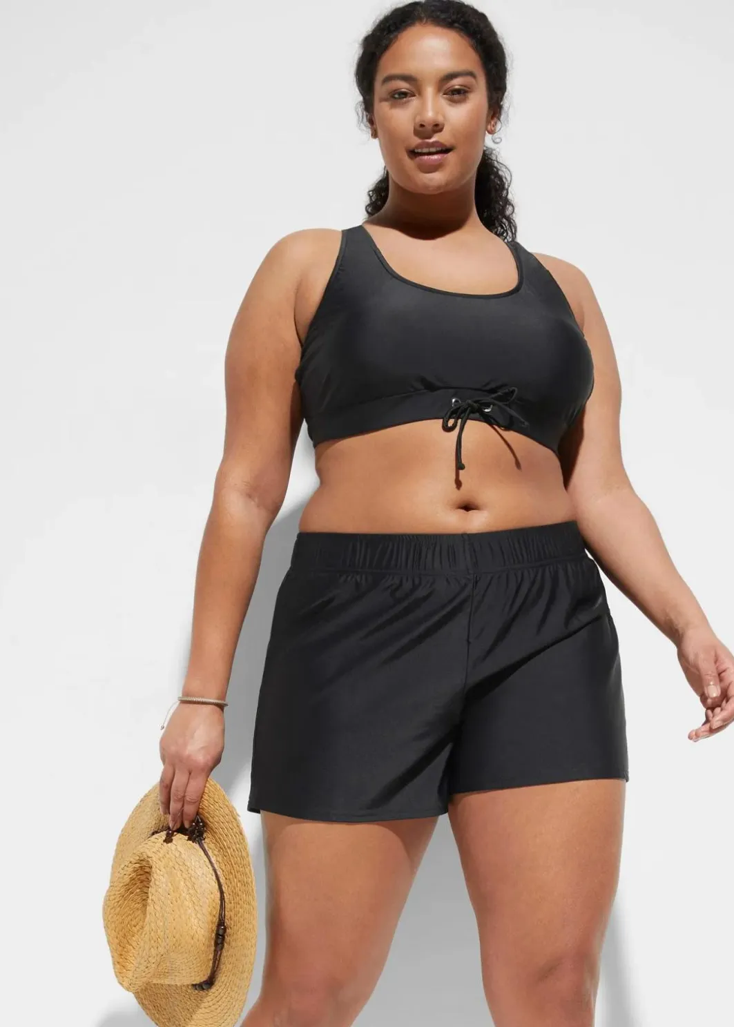 Damen bonprix Nachhaltigere Materialien|Bademode·Tankinis|Badeshorts mit Innenslip
