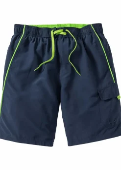 New Badeshorts mit seitlicher Tasche Herren Strandmode|Badehosen