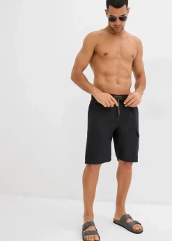 Herren bonprix Große Größen|Badehosen|Badeshorts mit seitlicher Tasche