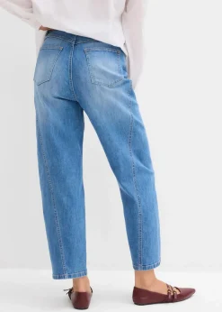 Damen bonprix Jeans|Bekleidung·Shirts & Tops|Baggy-Jeans High Waist