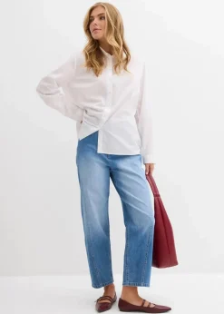 Damen bonprix Jeans|Bekleidung·Shirts & Tops|Baggy-Jeans High Waist