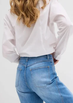 Damen bonprix Jeans|Bekleidung·Shirts & Tops|Baggy-Jeans High Waist