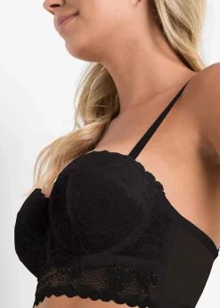 Damen bonprix Große Cups D-H|Nachhaltigere Materialien|Balconette-BH aus Spitze