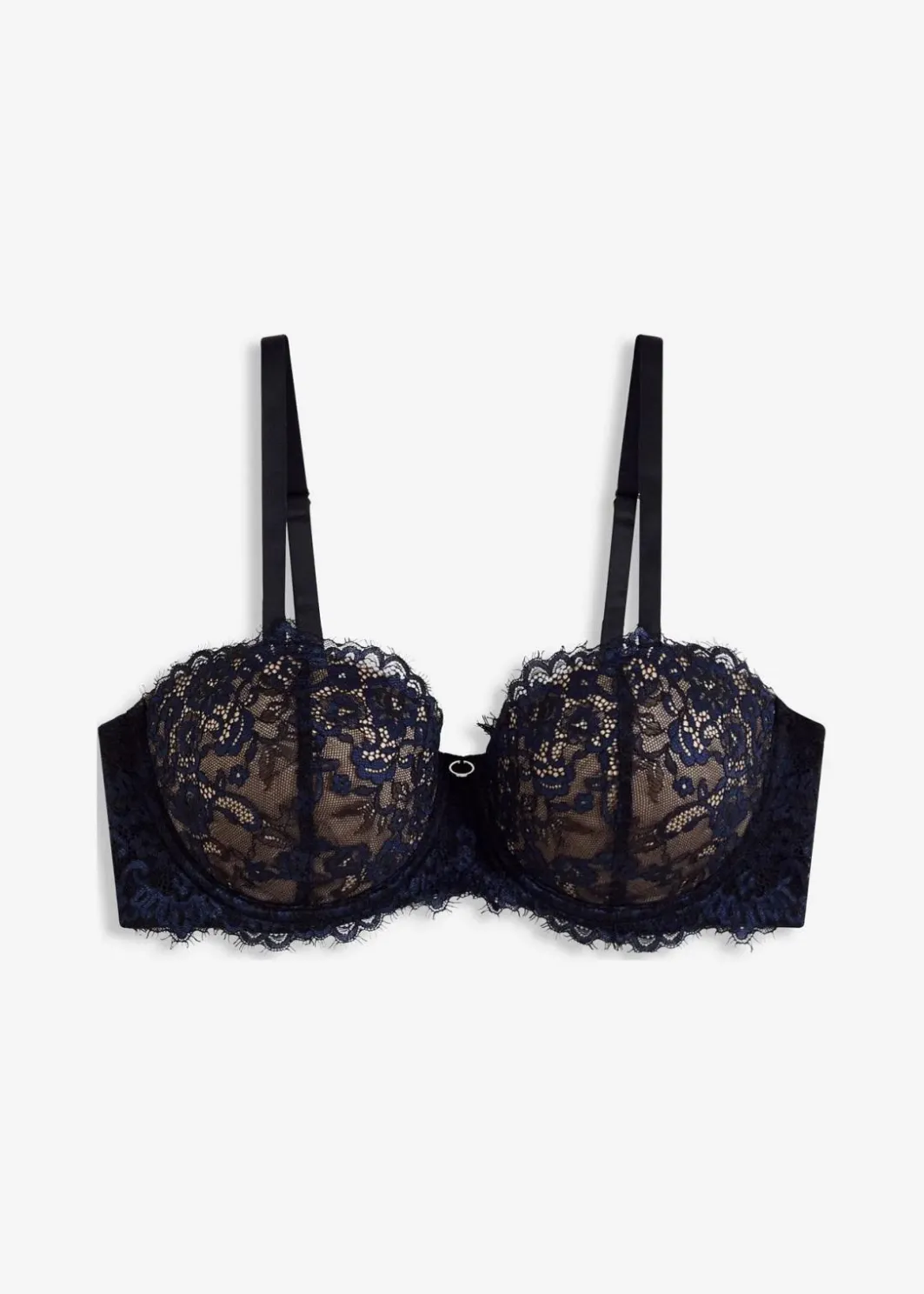 Damen bonprix Große Cups D-H|Nachhaltigere Materialien|Balconette-BH aus zarter Eyelash Spitze