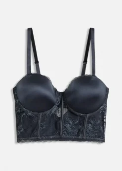 Discount Balconette-BH mit feiner Spitze und Glanzeffekt Damen Große Cups D-H|Bhs