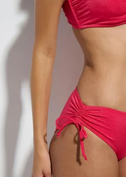 Damen bonprix Große Cups D-F|Nachhaltigere Materialien|Balconette-Bikini aus glänzendem Material (2-tlg.Set)