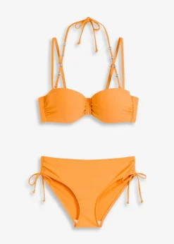 Damen bonprix Nachhaltigere Materialien|Bademode·Bikinis|Balconette-Bikini (2-tlg. Set) mit extra Neckholder Träger