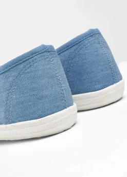 Online Ballerinas aus Baumwoll-Canvas Damen Sommerschuhe
