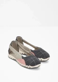 Damen bonprix Sommerschuhe|Ballerinas aus Veloursleder
