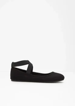 Damen bonprix Sommerschuhe|Schuhe & Accessoires In Spezialgrößen·Schuhe In Übergröße|Ballerinas mit elastischen Riemen