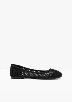 Damen bonprix Schuhe & Accessoires In Spezialgrößen·Schuhe In Übergröße|Sommerschuhe|Ballerinas mit Spitze