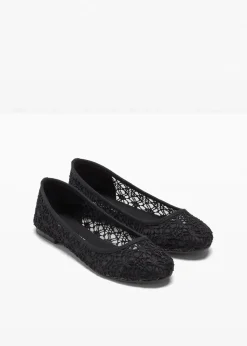 Damen bonprix Schuhe & Accessoires In Spezialgrößen·Schuhe In Übergröße|Sommerschuhe|Ballerinas mit Spitze