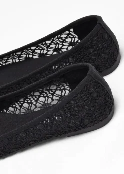Damen bonprix Schuhe & Accessoires In Spezialgrößen·Schuhe In Übergröße|Sommerschuhe|Ballerinas mit Spitze