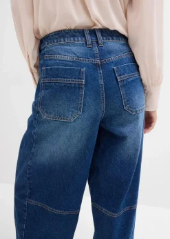 Sale Ballon-Jeans Mid Waist Damen Bekleidung·Shirts & Tops|Jeans