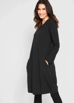 New Ballonkleid aus Baumwoll-Mix Damen Bekleidung·Pullover & Strickjacken|Kleider