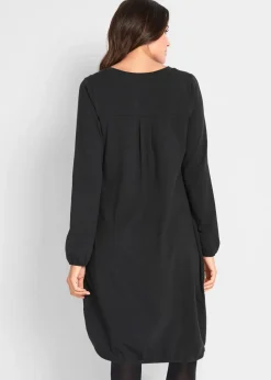 New Ballonkleid aus Baumwoll-Mix Damen Bekleidung·Pullover & Strickjacken|Kleider