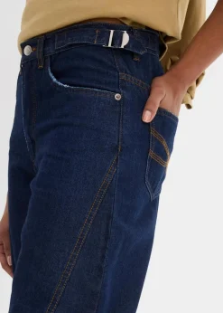 Damen bonprix Bekleidung·Shirts & Tops|Kurzgrößen|Balloon-Jeans, Mid Waist