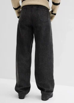 Damen bonprix Jeans|Kurzgrößen|Balloon-Jeans, Mid Waist