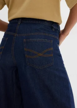 Sale Balloon-Jeans, Mid Waist Damen Jeans|Kurzgrößen