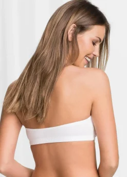 Damen bonprix Nachhaltigere Materialien|Bhs|Bandeau BH (Cup A und B) mit Bio-Baumwolle (2er Pack)