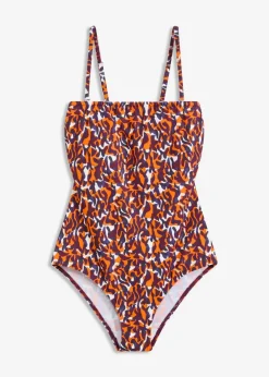 Damen bonprix Nachhaltigere Materialien|Badeanzüge|Bandeau-Badeanzug mit Multiway-Trägern