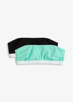 Damen bonprix Nachhaltigere Materialien|Bhs|Bandeau-BH mit Bio-Baumwolle (2er Pack)