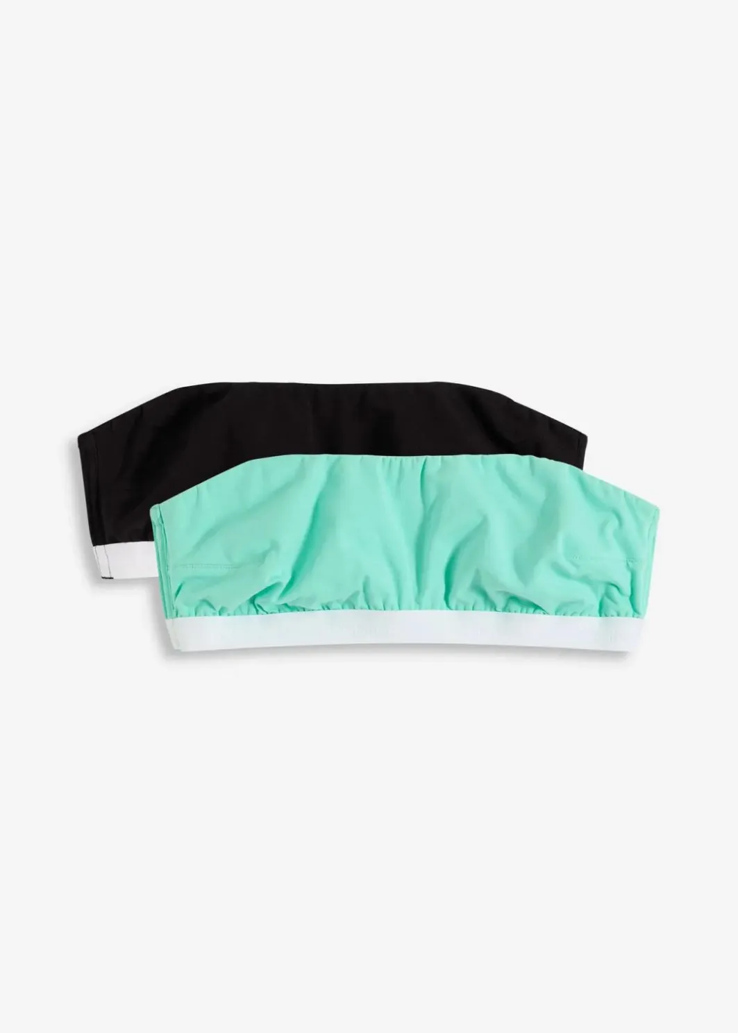 Damen bonprix Nachhaltigere Materialien|Bhs|Bandeau-BH mit Bio-Baumwolle (2er Pack)
