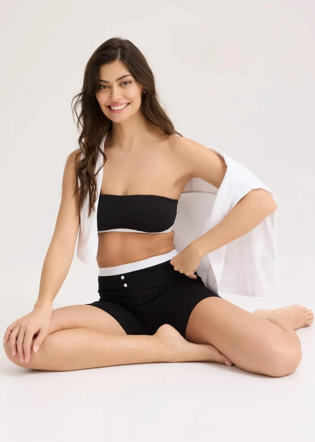Damen bonprix Nachhaltigere Materialien|Bhs|Bandeau-BH mit Bio-Baumwolle (2er Pack)