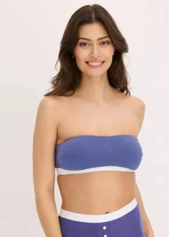 Damen bonprix Wäsche·Baumwollunterwäsche|Nachhaltigere Materialien|Bandeau-BH mit Bio-Baumwolle (2er Pack)