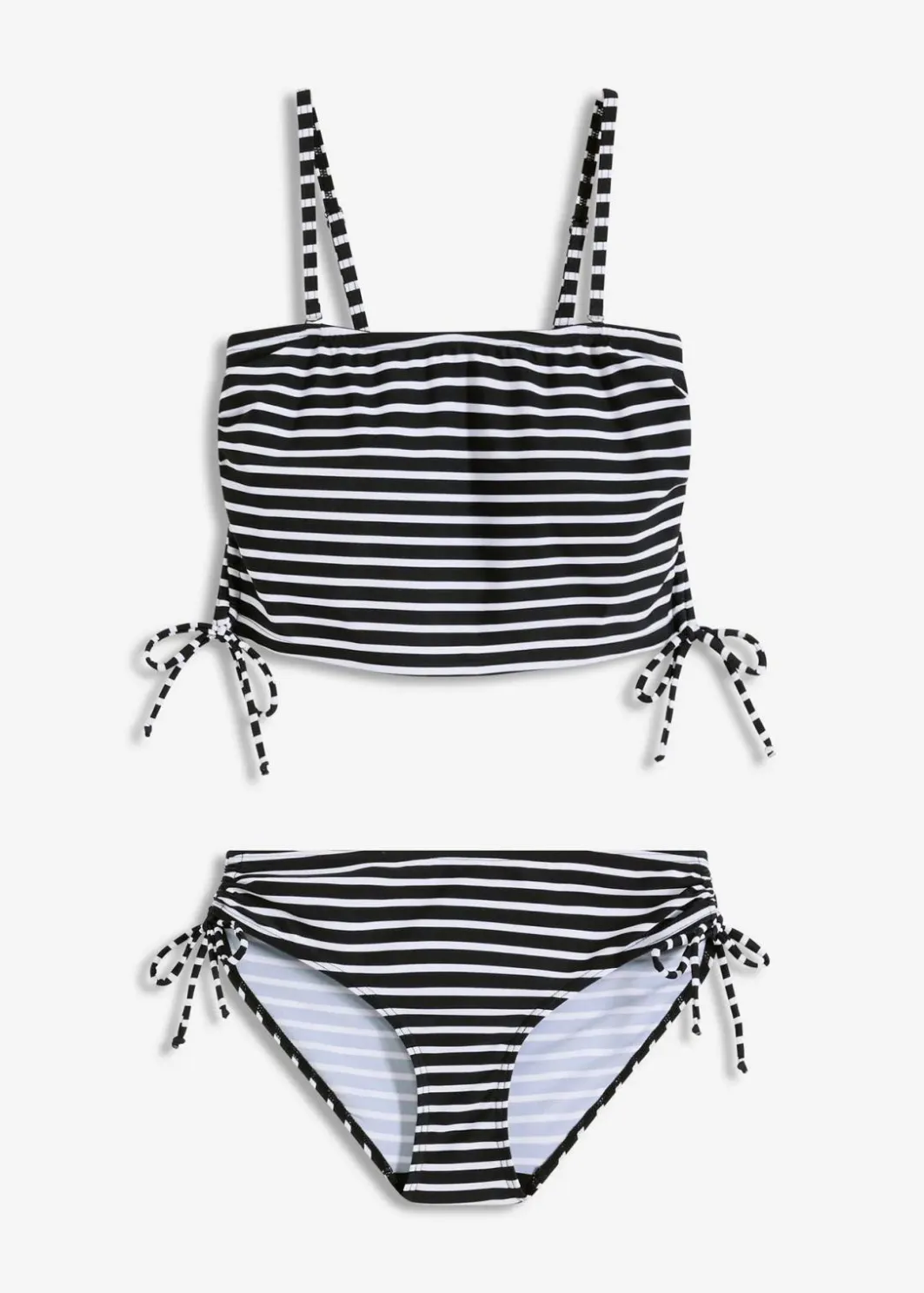 Bandeau-Bikini mit abnehmbaren Trägern (2-tlg.Set) Damen Nachhaltigere Materialien|Bademode·Bikinis