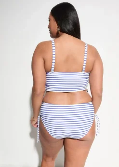 Damen bonprix Nachhaltigere Materialien|Bikinis|Bandeau-Bikini mit abnehmbaren Trägern (2-tlg.Set)