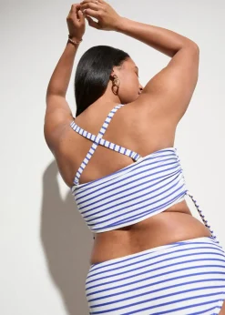 Damen bonprix Nachhaltigere Materialien|Bikinis|Bandeau-Bikini mit abnehmbaren Trägern (2-tlg.Set)