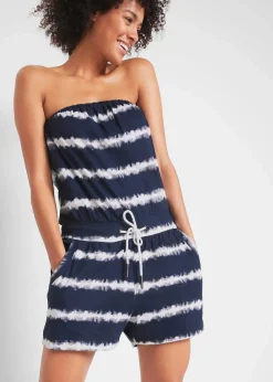 New Bandeau-Jumpsuit aus reiner Bio-Baumwolle Damen Strandmode|Jumpsuits