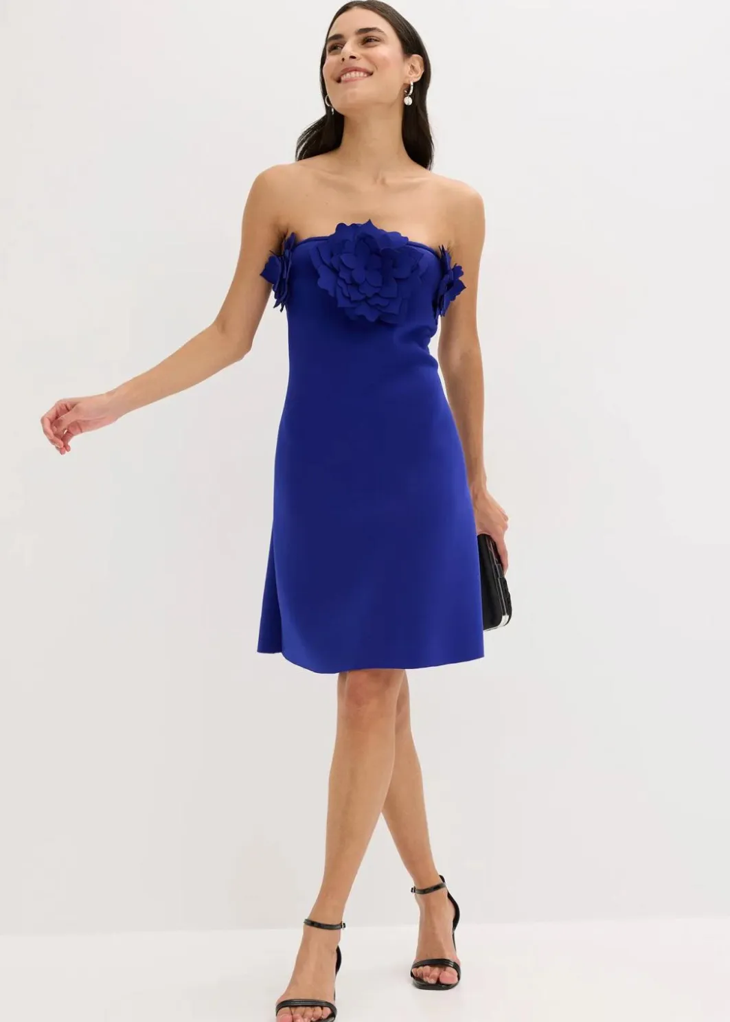 Best Bandeau-Kleid aus fester Scuba-Qualität Damen Festliche Mode|Kleider
