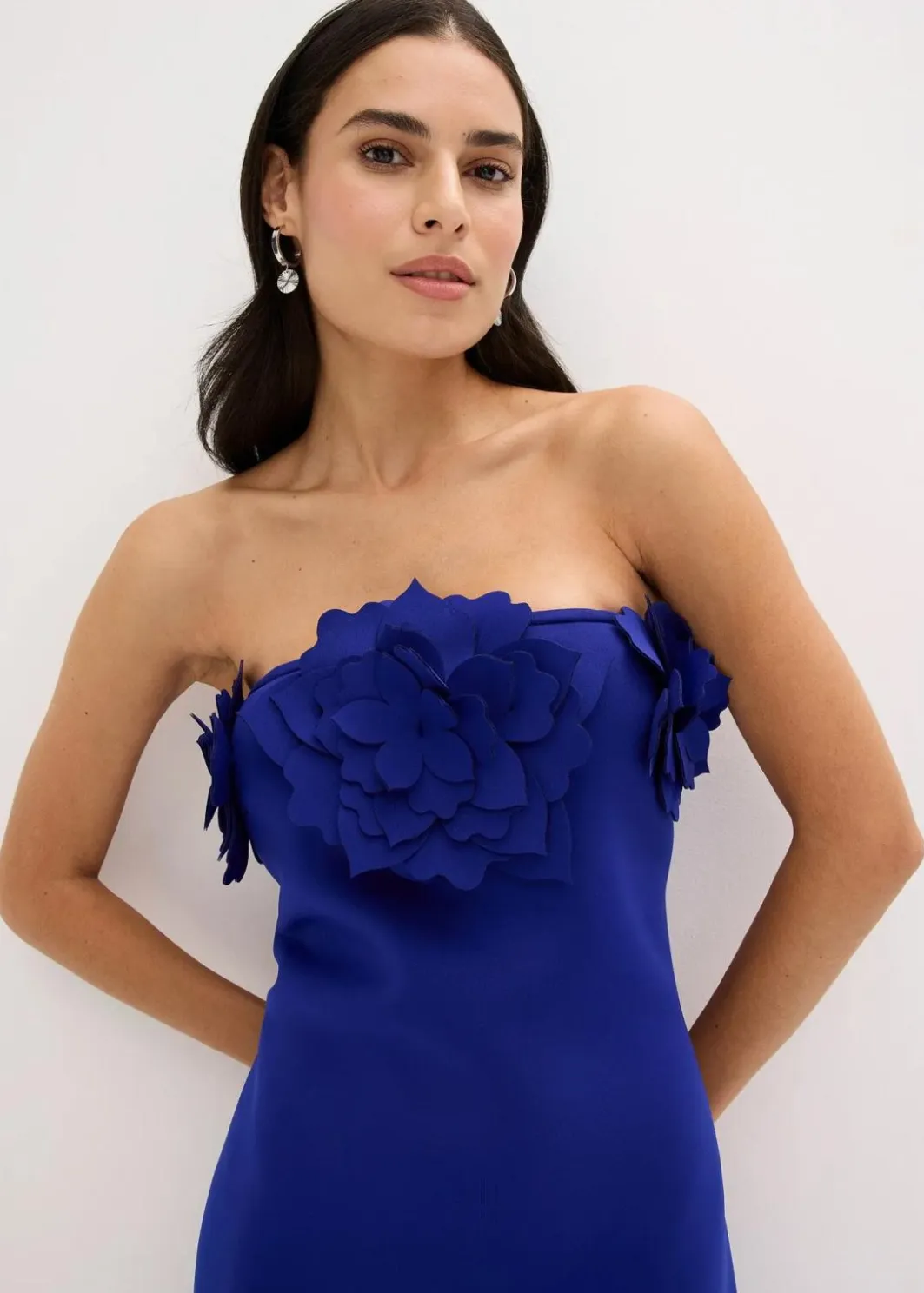 Best Bandeau-Kleid aus fester Scuba-Qualität Damen Festliche Mode|Kleider