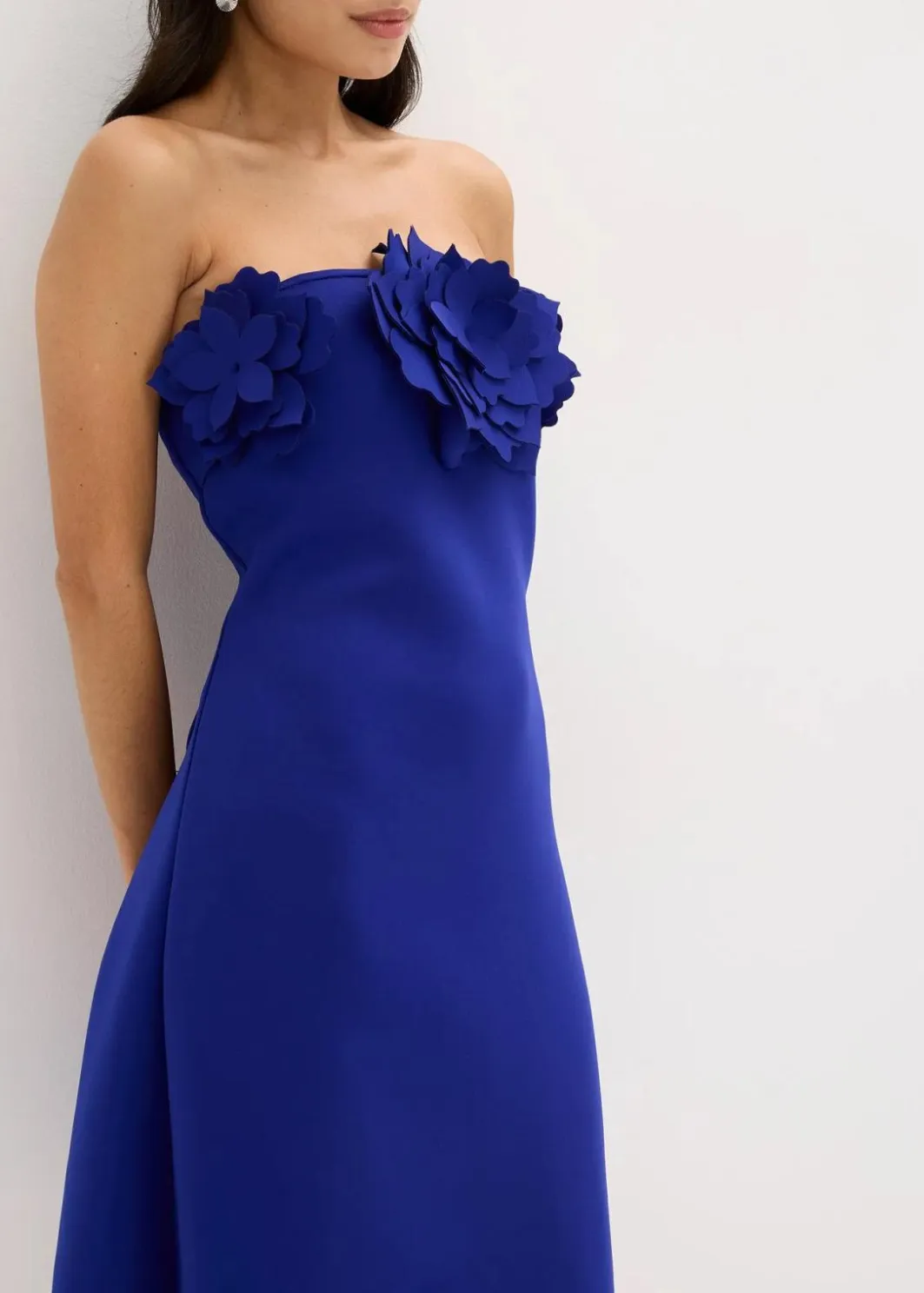 Best Bandeau-Kleid aus fester Scuba-Qualität Damen Festliche Mode|Kleider