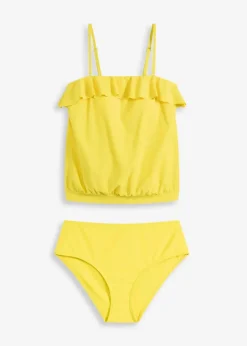 Damen bonprix Nachhaltigere Materialien|Tankinis|Bandeau-Tankini mit Multiway-Trägern (2-tlg.Set)