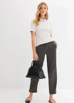Damen bonprix Bekleidung·Kleider|Hosen|Barrel-Hose aus fließendem Satin