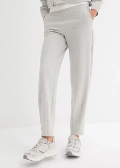 Online Barrelhose aus leicht glänzendem Viskose-Mix Damen Bekleidung·Kleider|Zweiteiler & Sets