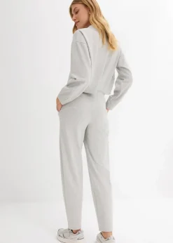 Online Barrelhose aus leicht glänzendem Viskose-Mix Damen Bekleidung·Kleider|Zweiteiler & Sets