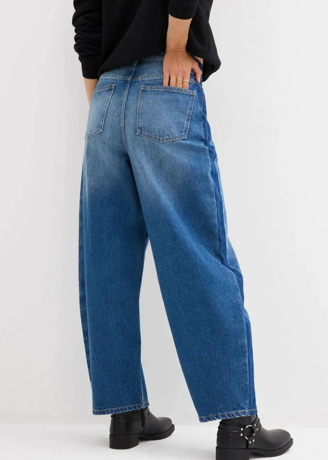 Hot Barrel-Jeans High Waist, cropped Damen Bekleidung·Shirts & Tops|Jeans