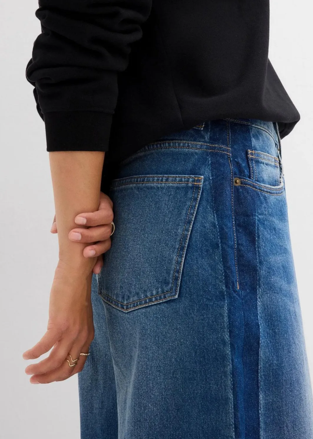 Hot Barrel-Jeans High Waist, cropped Damen Bekleidung·Shirts & Tops|Jeans