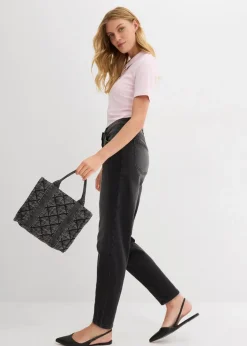 Damen bonprix Jeans|Bekleidung·Shirts & Tops|Barrel-Jeans Mid Waist