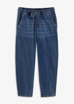 Damen bonprix Jeans|Bekleidung·Shirts & Tops|Barrel-Jeans, Mid Waist, Bequembund